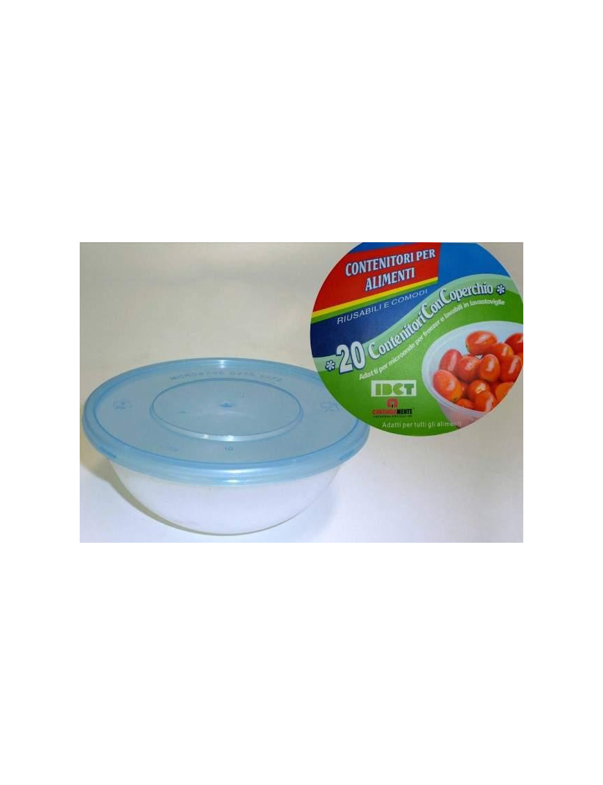 ROUND CONTAINERS DIAMETER 15 CENTIMETERS 20 PIECES LOW