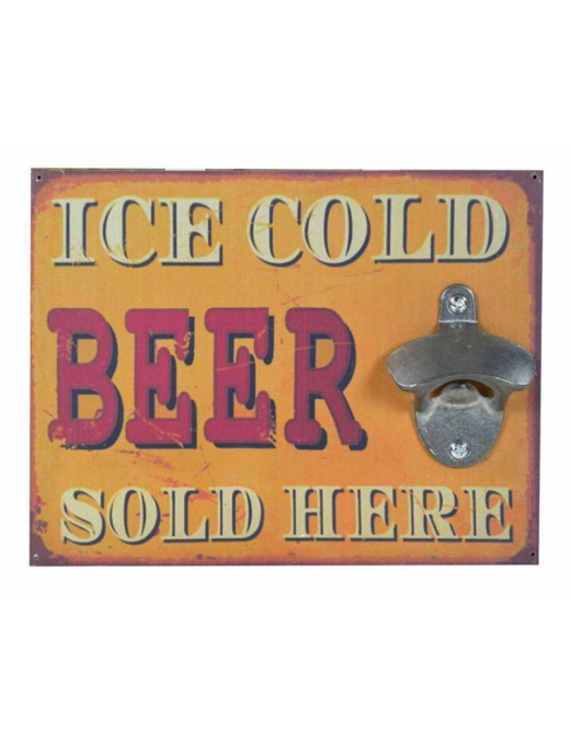 WALL BOTTLE OPENER 17cm BEER DECORATION