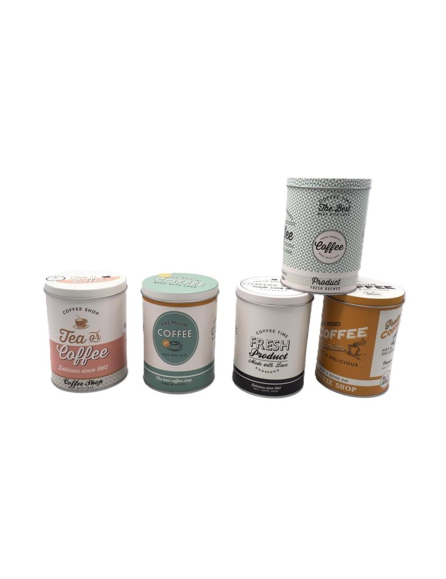 VINTAGE ROUND TIN CAN 13x10cm