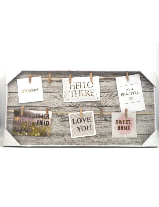 PHOTO FRAME WITH PEGS 30x60cm