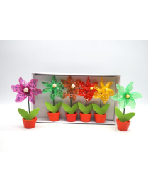 SEGNAPOSTO VASETTO CON GIRANDOLA 15cm 6pezzi