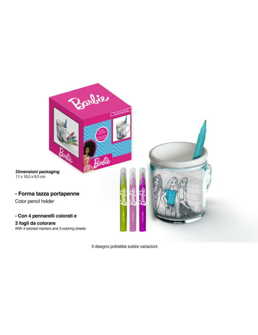 BARBIE PEN CUP TO COLOR