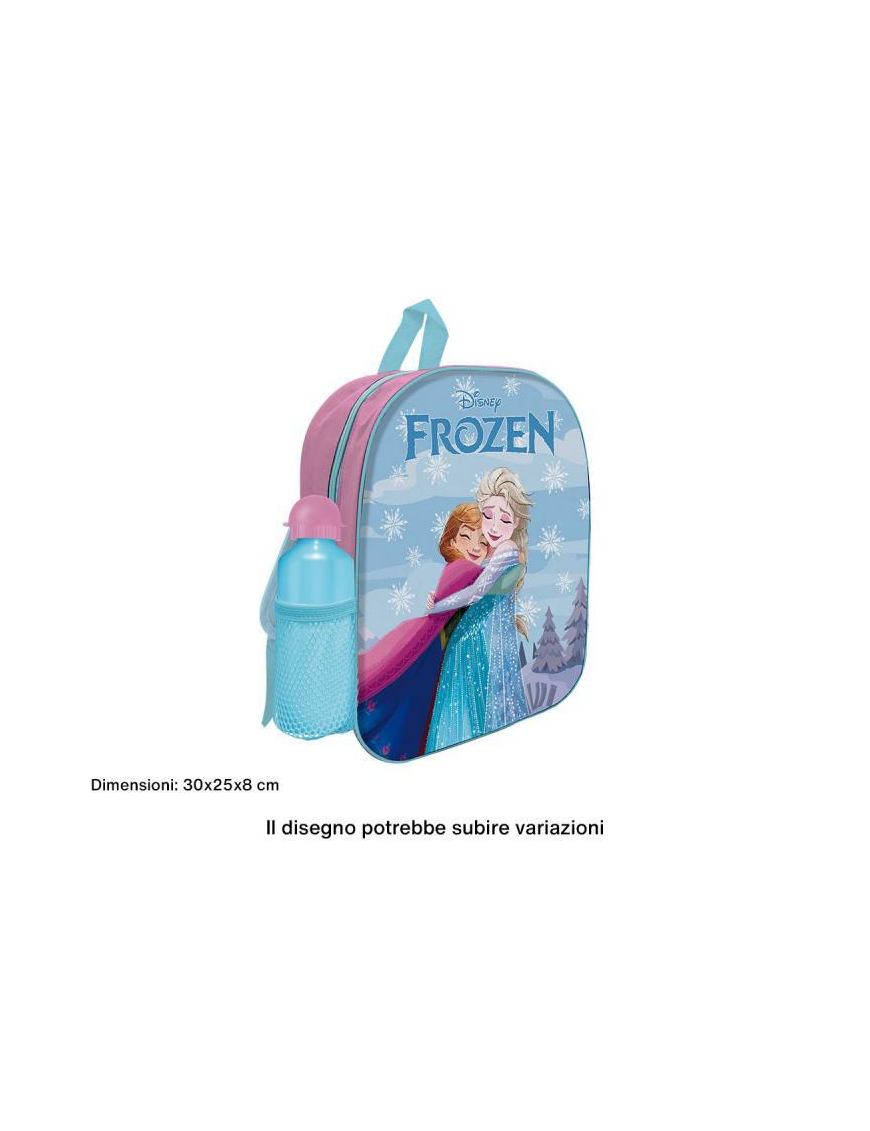 FROZEN ZAINO PVC 30cm CON BORRACCIA