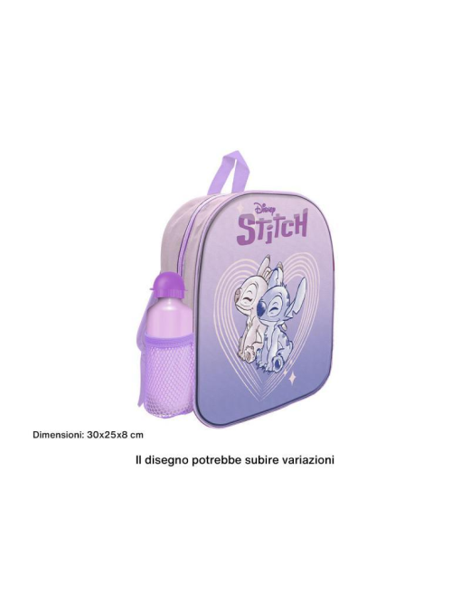 STITCH GIRL ZAINO PVC 30cm CON BORRACCIA