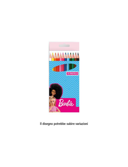 BARBIE PENCIL COLORS 12 pieces