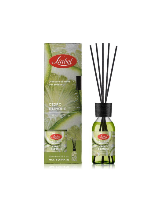 DIFFUSORE AMBIENTE CON BASTONCINI 125ml CEDRO