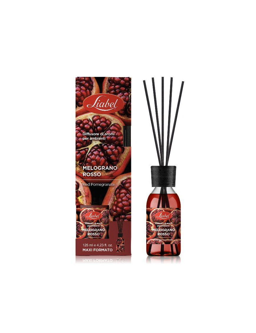DIFFUSORE AMBIENTE CON BASTONCINI 125ml MELOGRANO