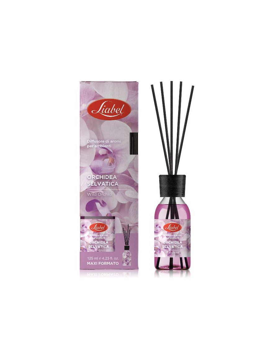 DIFFUSORE AMBIENTE CON BASTONCINI 125ml ORCHIDEA