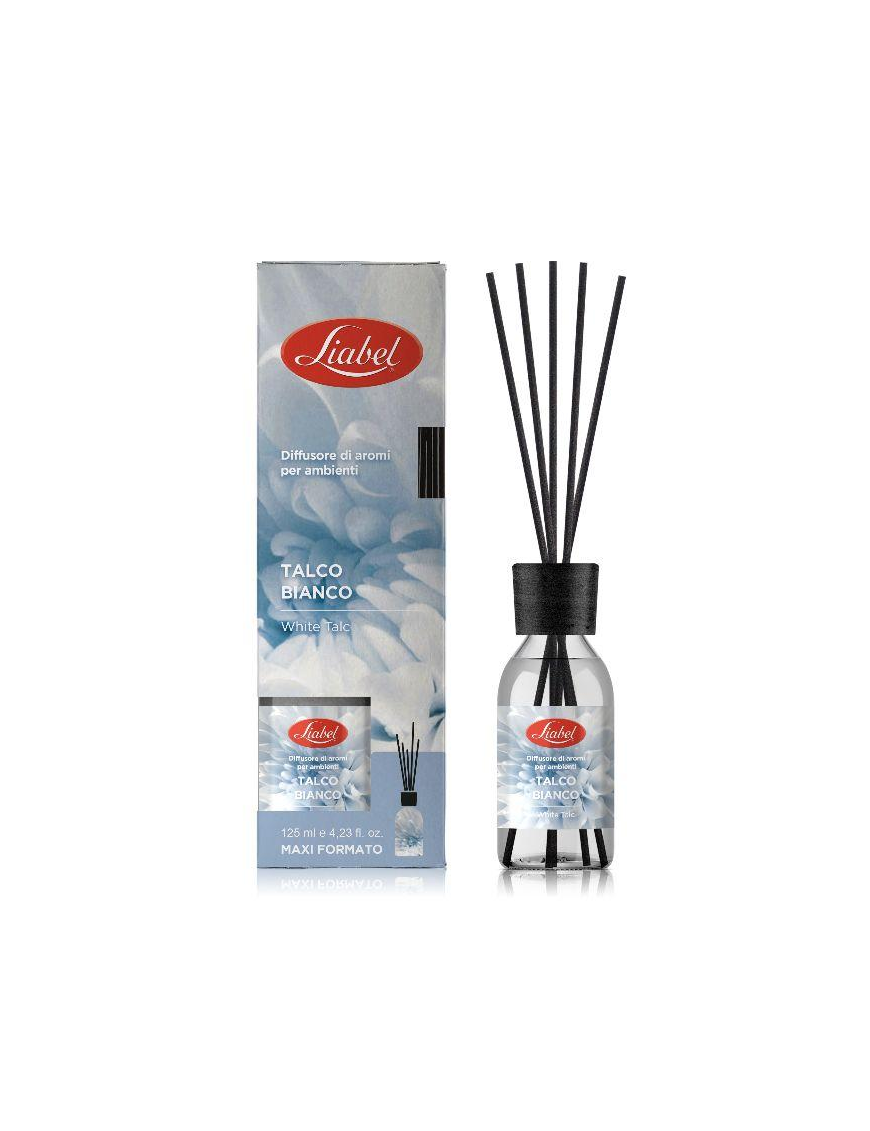 DIFFUSORE AMBIENTE CON BASTONCINI 125ml TALCO