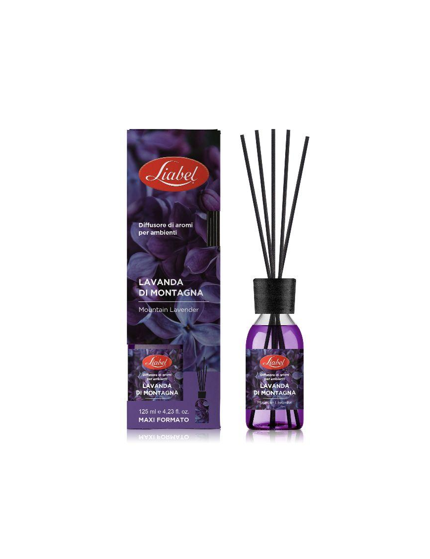 DIFFUSORE AMBIENTE CON BASTONCINI 125ml LAVANDA