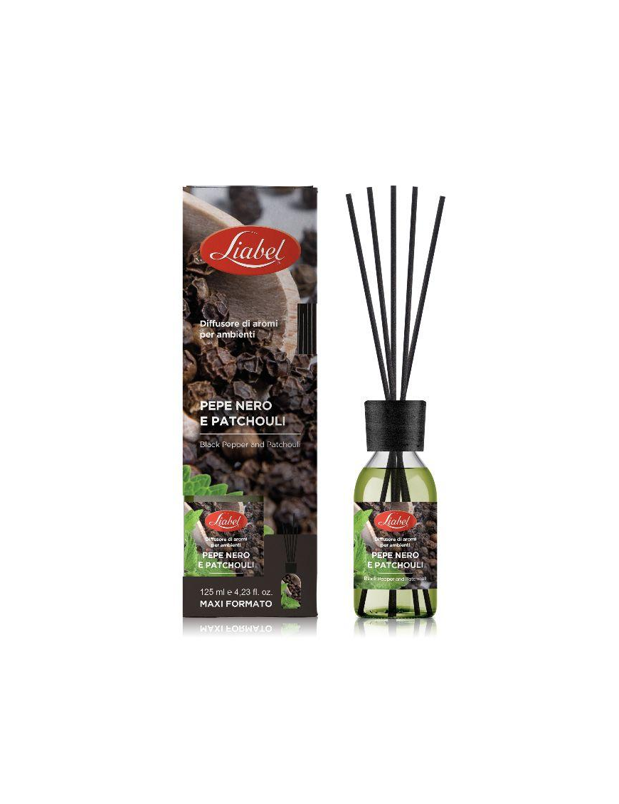 ROOM DIFFUSER WITH STICKS 125ml BLACK PEPPER