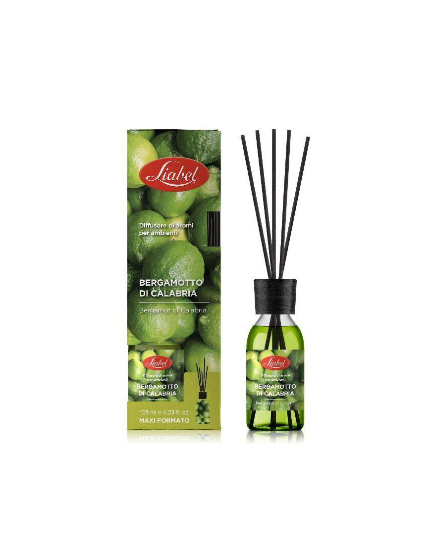 ROOM DIFFUSER WITH STICKS 125ml BERGAMOT