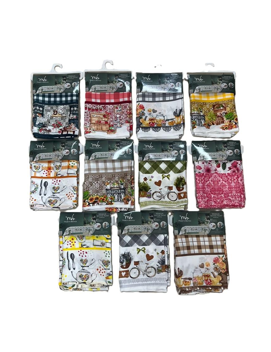 STAIN-RESISTANT TABLECLOTH X6 130x170cm