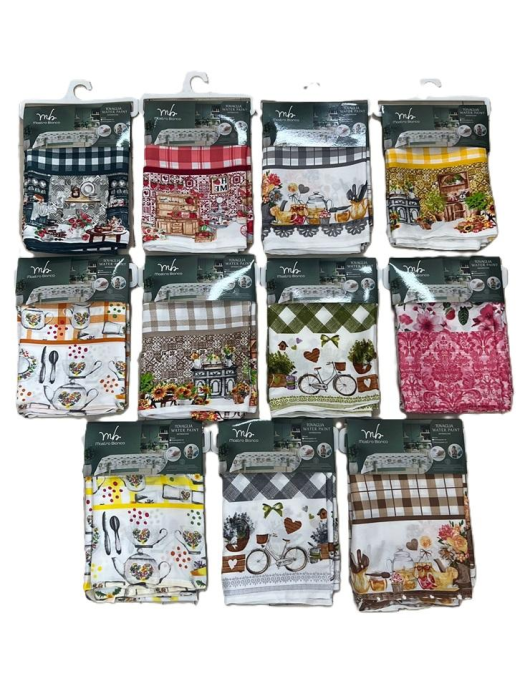 STAIN-RESISTANT TABLECLOTH X12 130x230cm