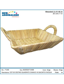HYACINTH FRAME BASKET 26x26cm