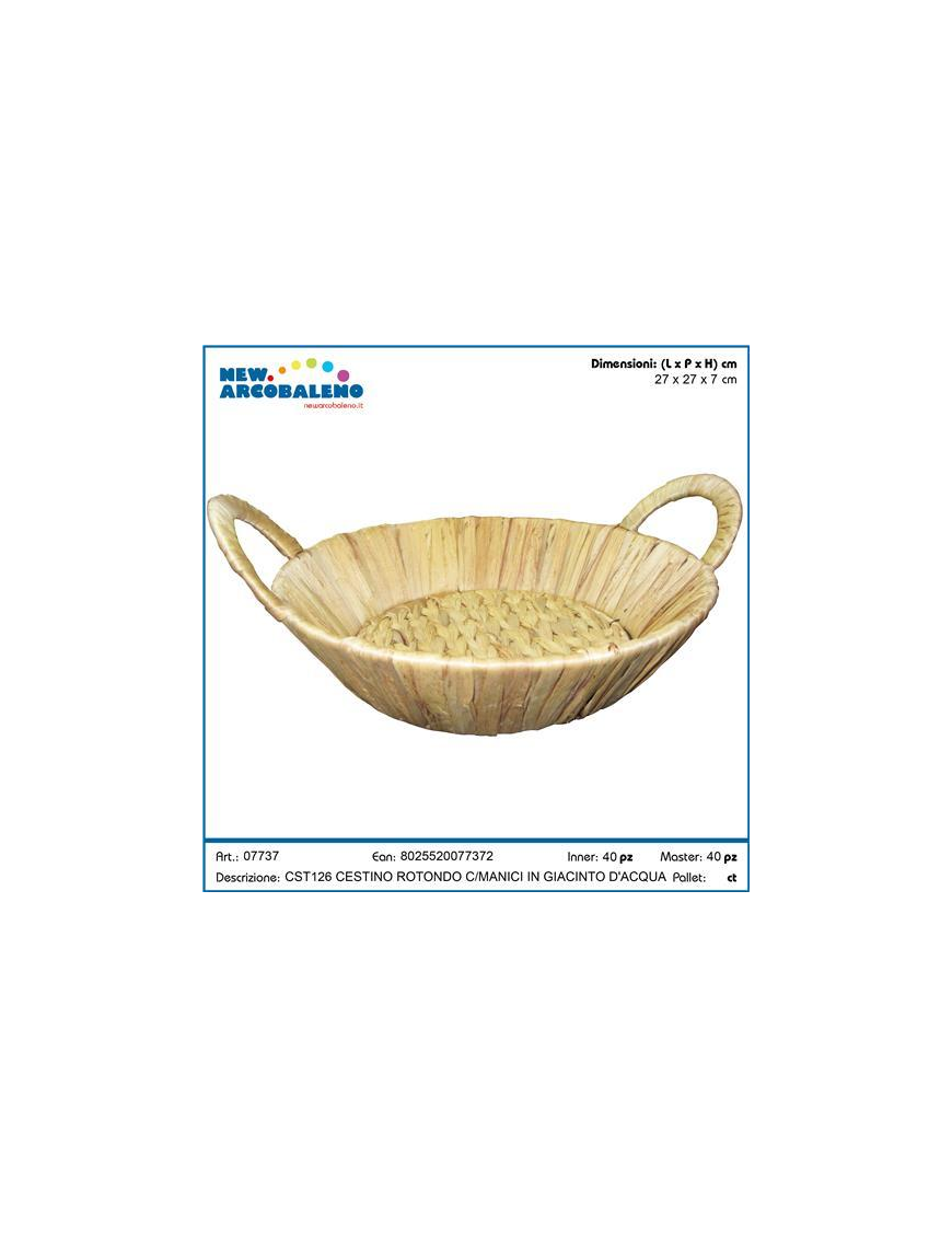 CESTINO GIACINTO TONDO 27cm