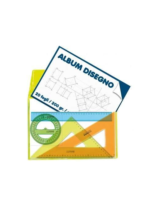 SET DISEGNO 4 PEZZI CON PORTA ALBUM