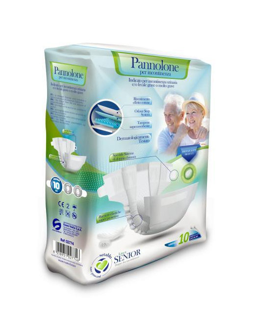 PANNOLONE INCONTINENZA  M 10pezzi