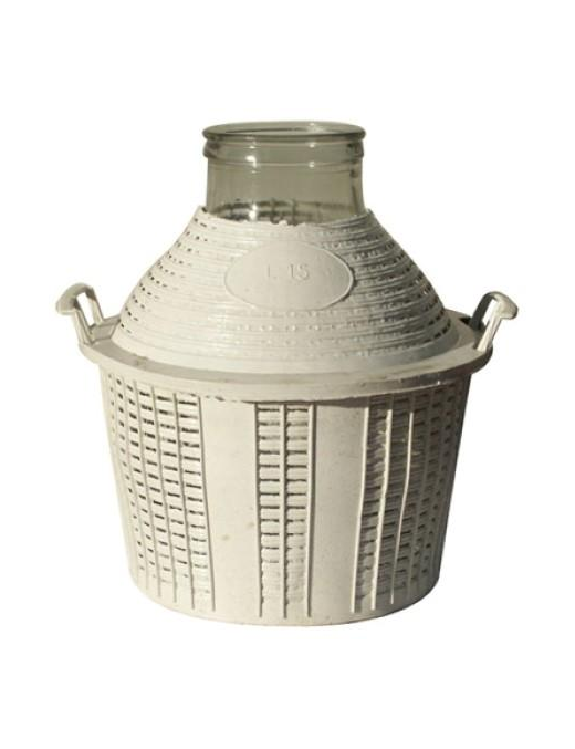 DAMIGIANA BOCCA LARGA 15 Lt. monta tappo OMN009