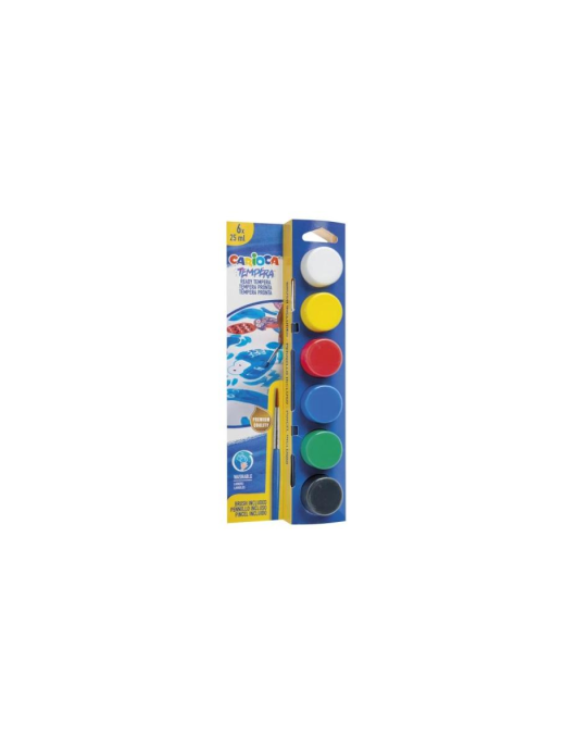 CARIOCA TEMPERA VASETTO 25ml 6pezzi