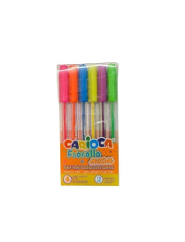 CARIOCA PENNE FIORELLA NEON 6pezzi
