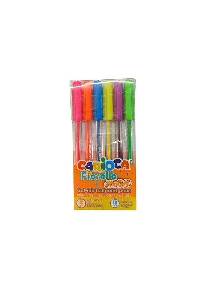 CARIOCA PENNE FIORELLA NEON 6pezzi