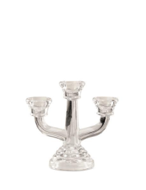 GLASS CANDLE HOLDER 14.5x7x13 CENTIMETERS