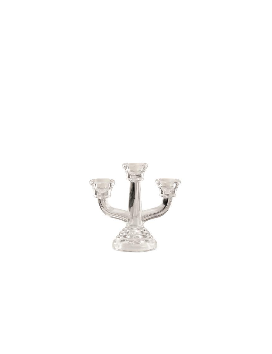 GLASS CANDLE HOLDER 14.5x7x13 CENTIMETERS
