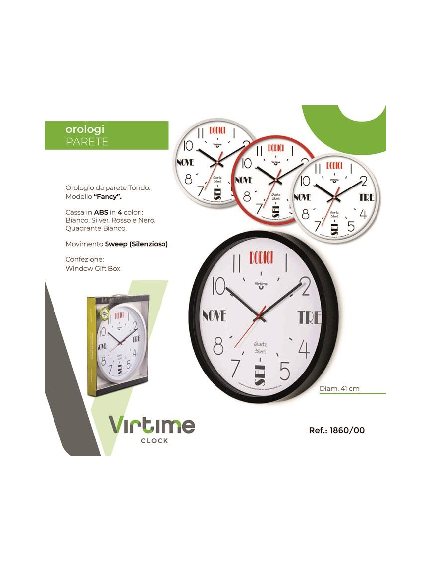 ABS WALL CLOCK DIAMETER 41 CENTIMETERS