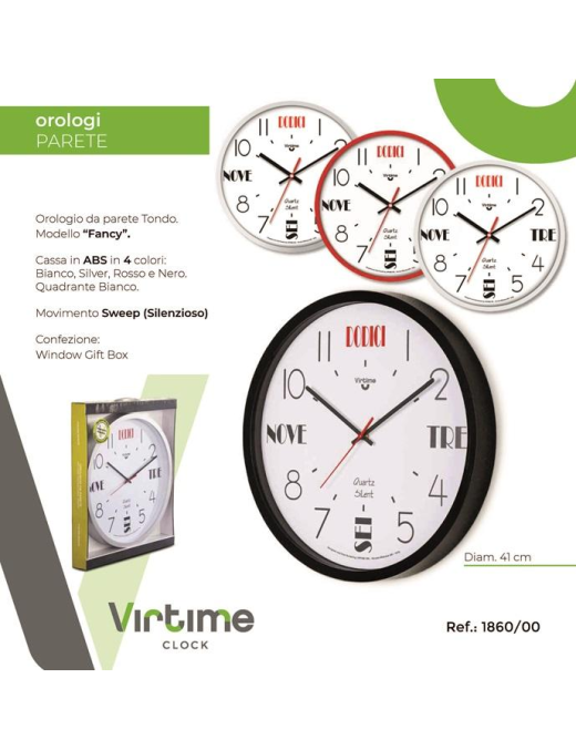 ABS WALL CLOCK DIAMETER 41 CENTIMETERS