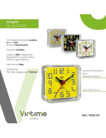 MINI TRANSPARENT QUARTZ ALARM