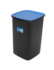 RECYCLING WASTE BIN 50lt BLACK/BLUE
