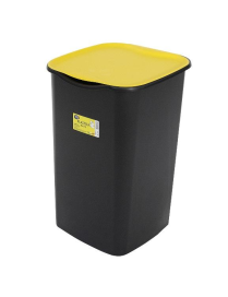 PATTUMIERA RICICLO 50lt NERO/GIALLO