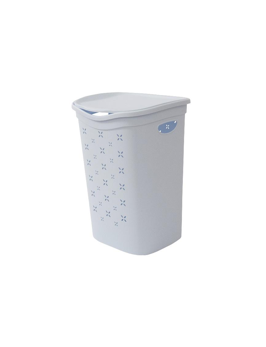 COLORS LAUNDRY BIN 55lt WHITE