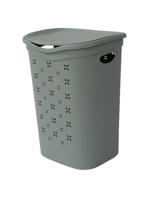 COLORS LAUNDRY BIN 55lt GREEN