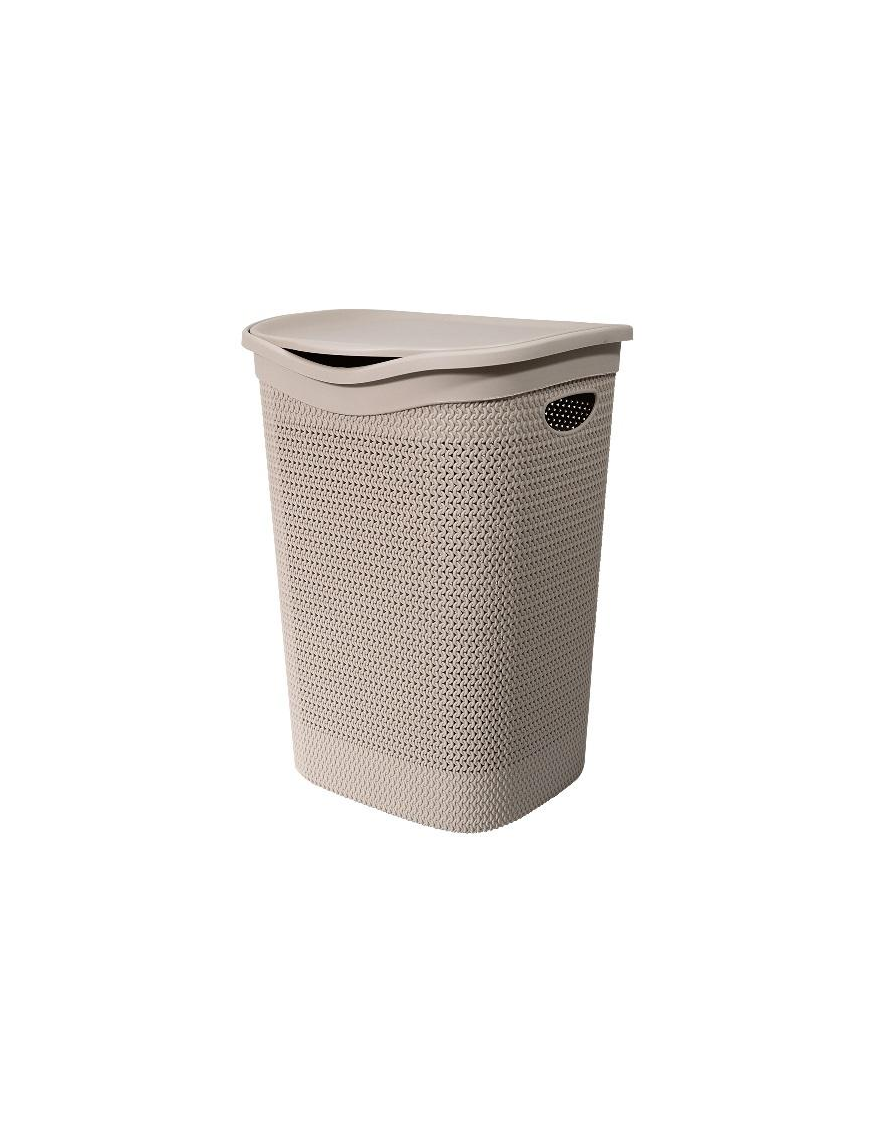 INTRECCIO TAUPE LAUNDRY BIN 55lt