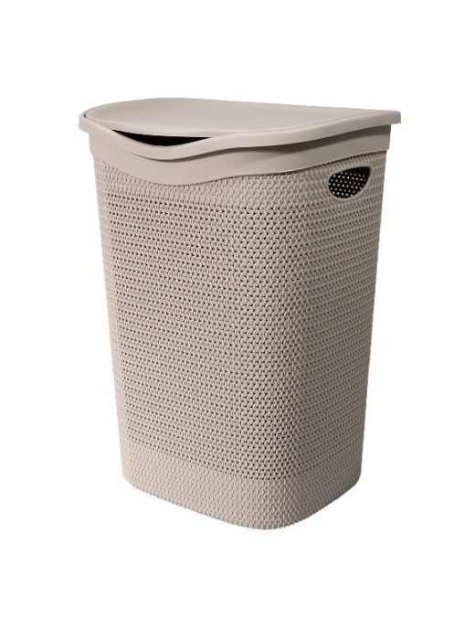 INTRECCIO TAUPE LAUNDRY BIN 55lt