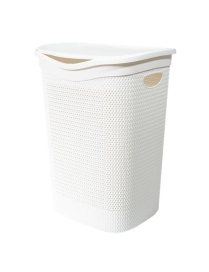 PORTABIANCHERIA INTRECCIO BIANCO 55lt