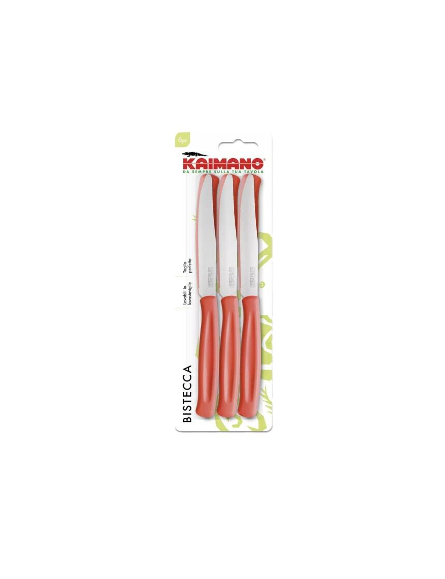 KAIMANO DINAMIK RED STEAK KNIVES 6 PIECES
