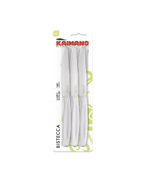 COLTELLI 6 PEZZI PER BISTECCA KAIMANO DINAMIK BIANCHI