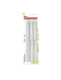 COLTELLI 6 PEZZI DA TAVOLO KAIMANO DINAMIK BIANCHI