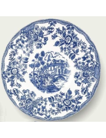 DINNER PLATE BLUE ENGLISH DECORATION 33 CENTIMETERS