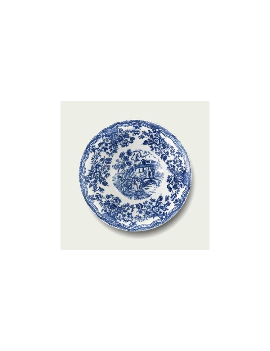 INSALATIERA BLU DECORO INGLESE 16 CENTIMETRI