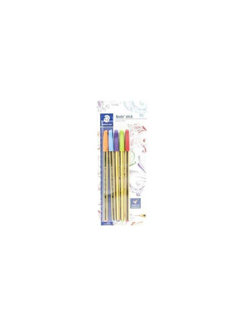 NORIS SET 5 PENNE STICK COLORI