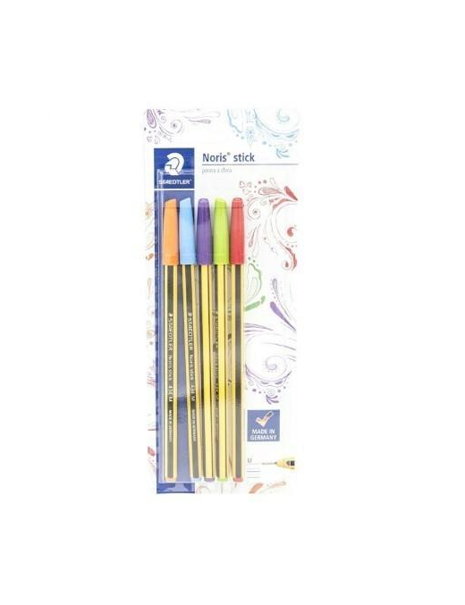 NORIS SET 5 PENNE STICK COLORI