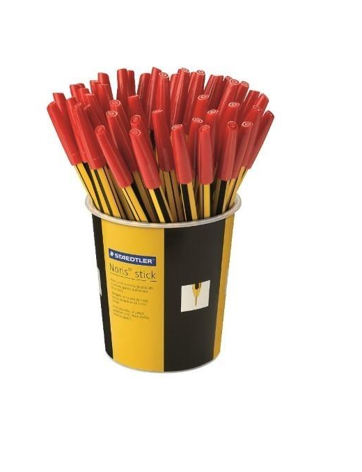 NORIS PENNE A SFERA 50pezzi ROSSA