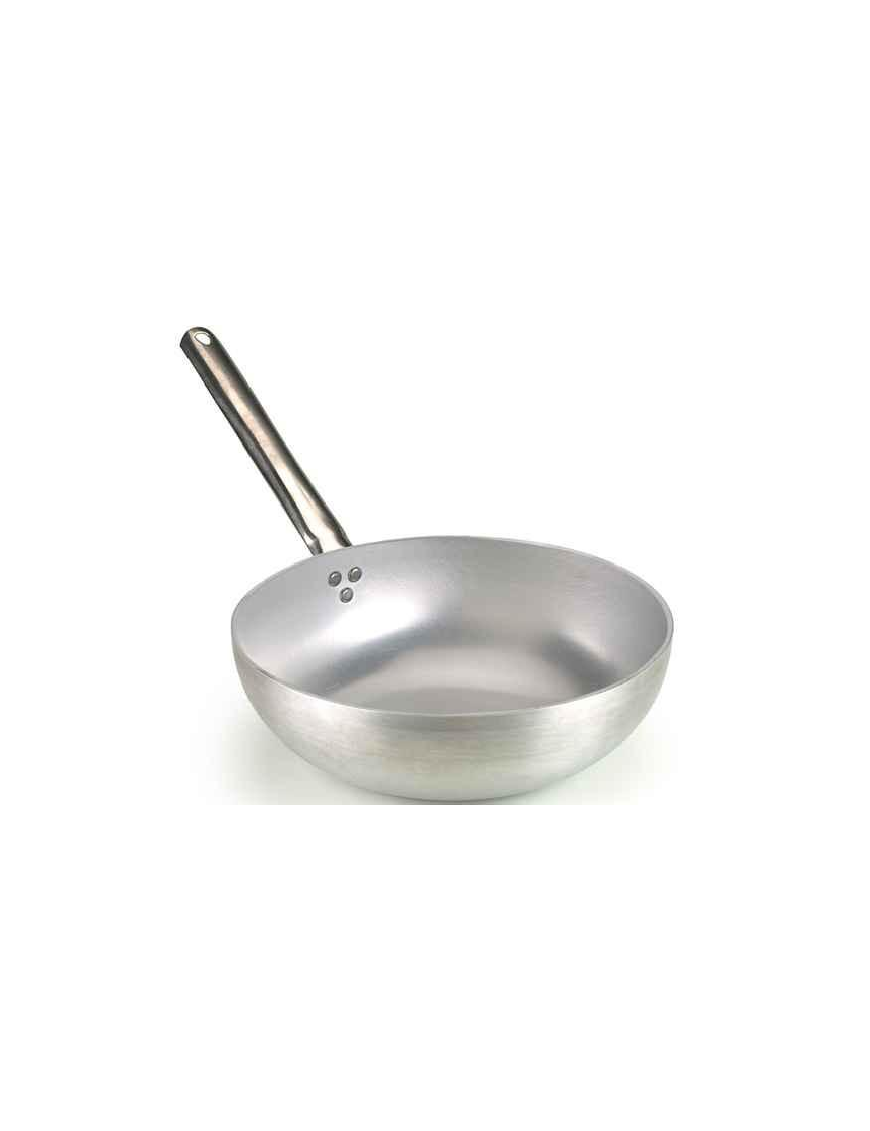 LINEA PROFESSIONAL PADELLA WOK RADIANTE FONDO PIANO 3mm DIAMETRO 32cm