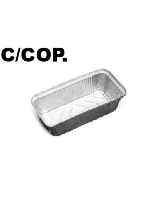 3 PORTION ALUMINUM TRAY WITH LID, 50 PIECES