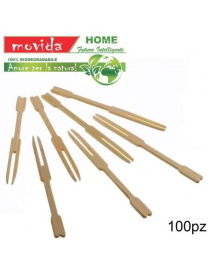 MOVIDA LEGNO FORCHETTINE 100 PEZZI