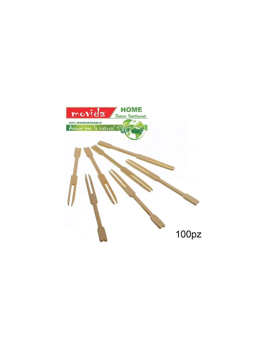 MOVIDA WOODEN FORKS 100 PIECES